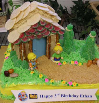 Diabetic Birthday Cake on Bob The Builder Cake   Elegant Eating   Long Island New York Caterers