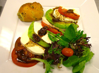 Tomato Mozzarella Salad - By Elegant Eating