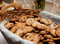 Mouthwatering Chololate Cookies Baked at Catered Party