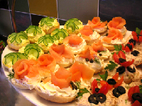 Assorted Mini Bagels with Toppings